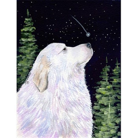 Carolines Treasures Carolines Treasures SS8470GF Starry Night Great Pyrenees Flag - Garden Size; 11 x 15 in. SS8470GF